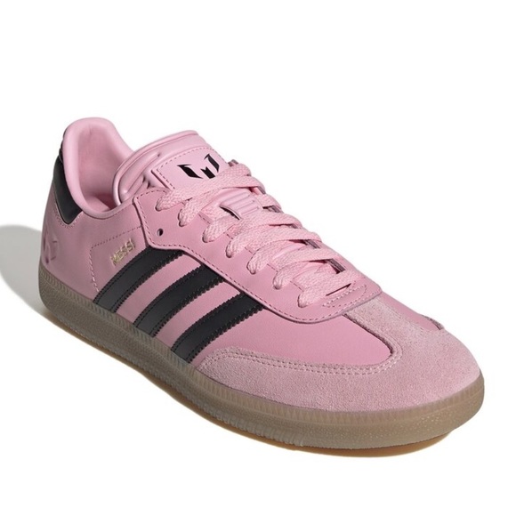 Adidas Samba Messi Pink Black Men 9 Women 10 - Picture 4 of 10